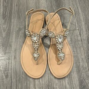 Rhine stone detail sandals